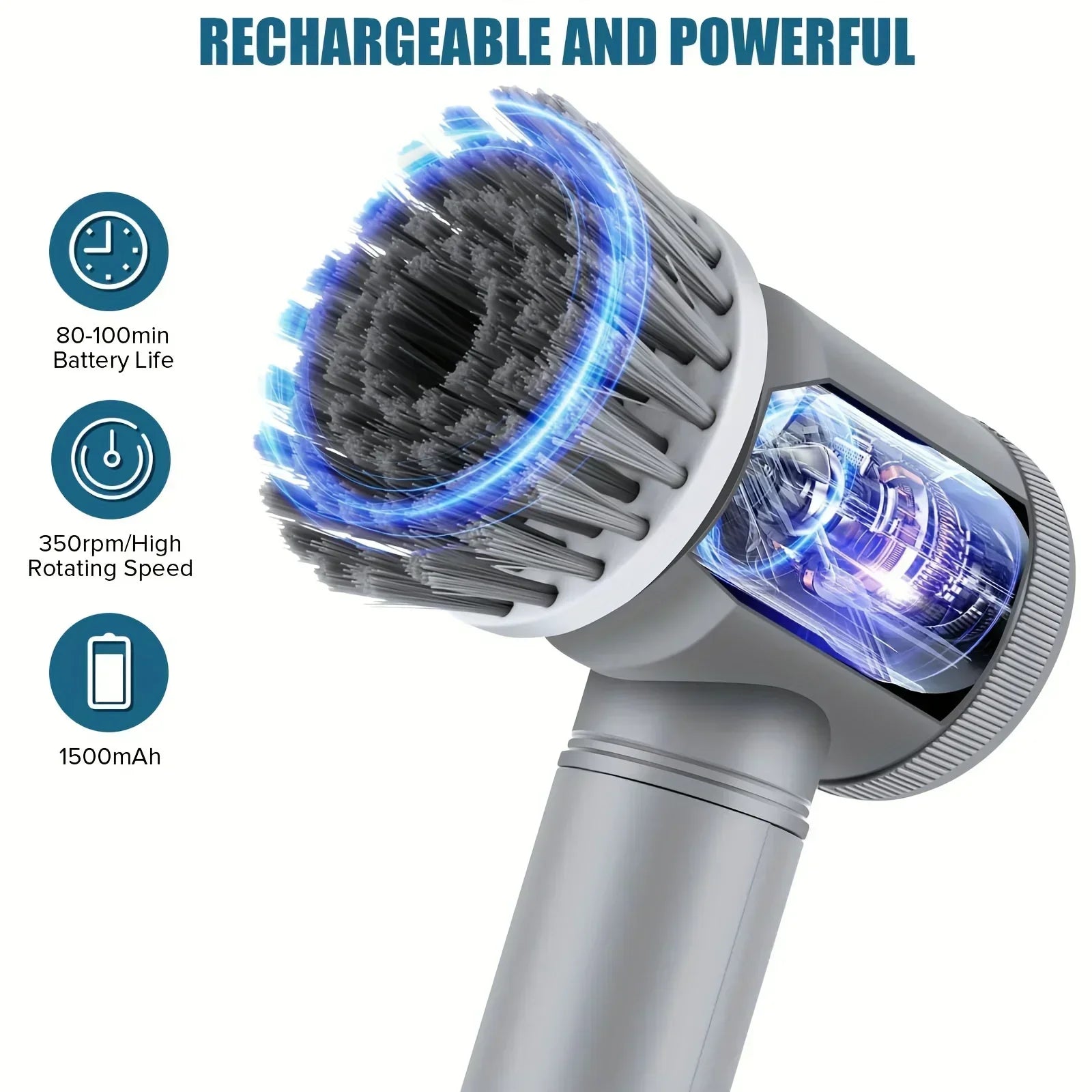 PowerScrub Electric Spin Scrubber