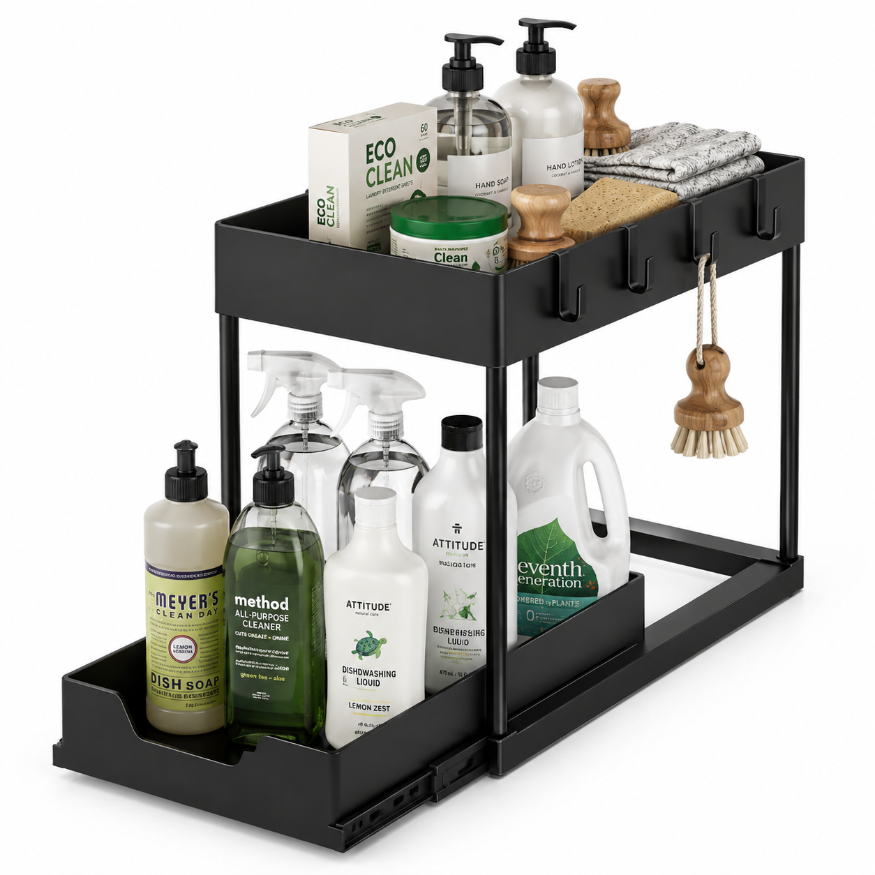 2-Tier Under Sink Sliding Organizer